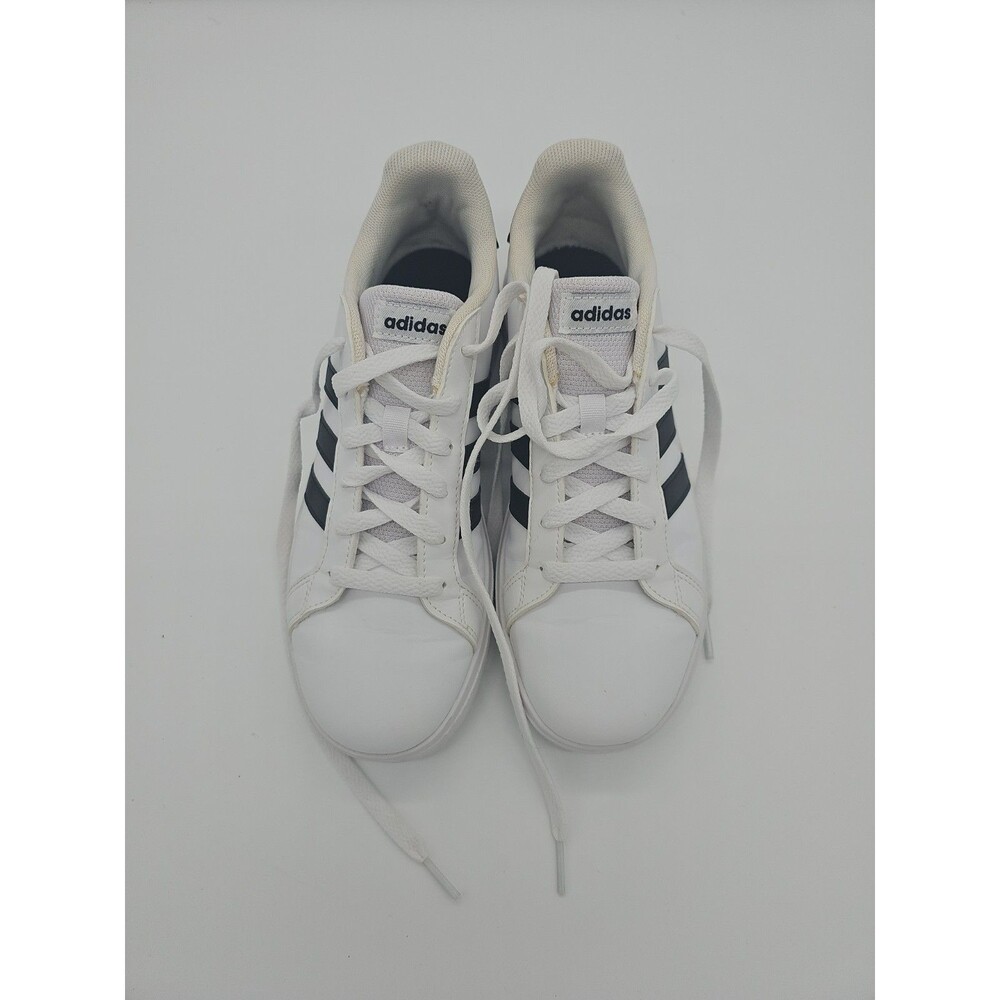 Size 5 (GS) - adidas Grand Court 2.0 Low White Black - GW6511